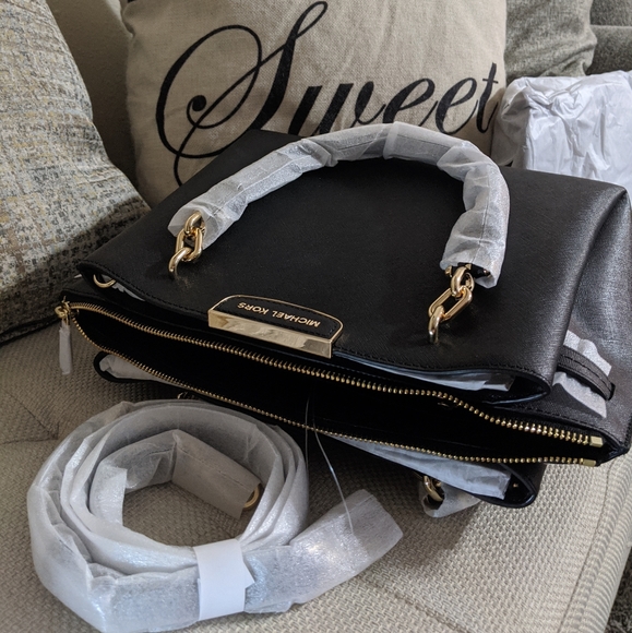 NWT MICHAEL Michael Kors Large Rochelle Satchel - Picture 3 of 4